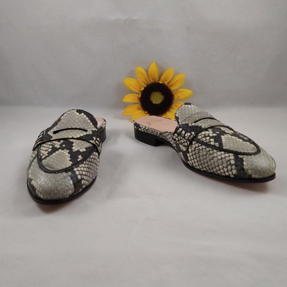 J.Crew Womens Academy Snake Leather Penny Loafers 6 - Picture 7 of 16